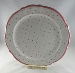 Gmundner Keramik-Platte rund barock 28